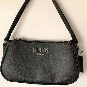 black Guess shoulder bag